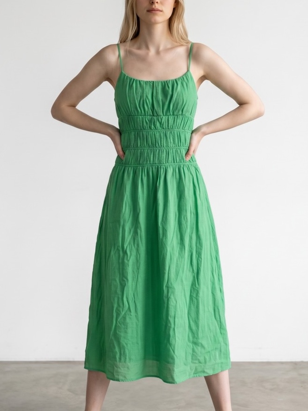 Astr Vibrant Green Maxi Dress